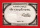 ASSIGNAT DE 5 LIVRES - 10 BRUMAIRE AN 2  (31 OCTOBRE 1793) - BERTHIER - REVOLUTION FRANCAISE  A - Assignats