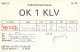 QSL Card Czechoslovakia Radio Amateur Station OK1KLV Y03CD 1983 - Radio Amateur