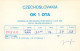 QSL Card Czechoslovakia Radio Amateur Station OK1OTA Y03CD 1984 Josef - Radio Amateur