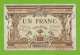 FRANCE / ANGERS / CHAMBRE DE COMMERCE / 1 FRANC / JUILLET  1915 / N° 04851 - Chamber Of Commerce