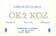 QSL Card Czechoslovakia Radio Amateur Station OK2KOZ Y03CD 1983 Libor - Radio Amateur