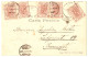 ROMANIA : IASI / JASSY - BEL AFFRANCHISSEMENT MUILTIPLE / NICE FRANKING POSTAGE : 5 TIMBRES / 5 STAMPS - 1905 (an336) - Storia Postale