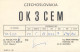 QSL Card Czechoslovakia Radio Amateur Station OK3CEM Y03CD 1983 Tibor Ferenc - Amateurfunk