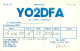 QSL Card ROMANIA Radio Amateur Station YO2DFA 1989 Ovidiu - Amateurfunk