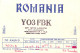 QSL Card ROMANIA Radio Amateur Station YO3FBK Nitoi Axente 1986 - Amateurfunk