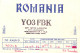 QSL Card ROMANIA Radio Amateur Station YO3FBK Nitoi Axente 1986 - Radio Amatoriale