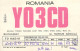 QSL Card ROMANIA Radio Amateur Station YO3CD 1986 Mar - Amateurfunk