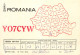 QSL Card ROMANIA Radio Amateur Station YO7CYW 1985 Tudor - Radio Amatoriale