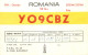 QSL Card ROMANIA Radio Amateur Station YO9CBZ 1984 Puiu - Radio Amatoriale