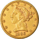 Monnaie, États-Unis, Coronet Head, $5, Half Eagle, 1886, U.S. Mint, San - 5$ - Half Eagles - 1866-1908: Coronet Head