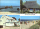 72243577 Zingst Ostseebad Rohrdachkate Fischerstrand Erholungsheim Stranddistel  - Zingst