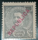 1917 - D.CARLOS I, COM SOBRECARGA  "REPUBLICA" LOCAL - CE101(30) - Inhambane