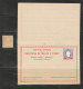 Macau Macao 1892 Luis 30r/200r Stamp + Double Card. Unused. Stamp W/fault. - Ongebruikt