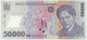 ROMANIA - 50.000 Lei - 2001-2004 - Pick 113.a - AUnc. - Série 037B - POLYMER - 50000 - Romania