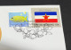 17-3-2024 (3 Y 19) COVID-19 4th Anniversary - Montenegro - 17 March 2024 (with Ex-Yugoslavia UN Flag Stamp) - Disease