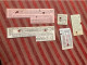 Lot 5 ANCIENS OLD TICKET RAIWAL TRANSPORT CHEMINS DE FER METRO TROLEYBUS TRAMWAY ECT LONDRES  GRAND BRETAGNE  CC 1947 - Europa