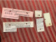 Lot 5 ANCIENS OLD TICKET RAIWAL TRANSPORT CHEMINS DE FER METRO TROLEYBUS TRAMWAY ECT LONDRES  GRAND BRETAGNE  CC 1947 - Europe