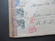 Spanien 1942 Zensursbeleg Madrid - Ückermünde Pommern RAD 3/20 Mehrfachzensur / OKW Zensurstreifen Geöffnet - Cartas & Documentos