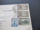 Mexico 1937 Luftpost Einschreiben UPU / Verschlussmarken Correspondencias Registradas - Sudetenland Aussig 2 - Mexico
