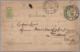 LUXEMBOURG - 1887 HAMIVILLE Single-circle Receiver (RR!) - On Christmas Day! - 1882 Allégorie