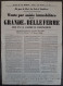 Placard Concernant La Vente Par Saisie Immobilière D'une Ferme à ERINGHEM - Dunkerque 20 Mai 1840 (29x41 Cm) - Posters