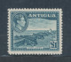 1938-51 Antigua - Stanley Gibbons N. 109 - 1 Sterlina Slate Green - MNH** - Autres & Non Classés