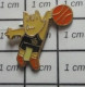 316c PIN'S PINS / Rare Et De Belle Qualité ! / JEUX OLYMPIQUES / BARCELONA 1992 MASCOTTE COBI BASKET-BALL Maillot Noir - Olympic Games