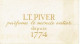 Carte Parfum POMPEÎA De L.T. PIVER - Vintage (until 1960)
