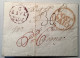 1775 E.L. DUBLIN>Hennessy, Cognac, France Superb Lilac "POST/PAID/D“+Bishop Mark  (Ireland GB Prephilately Cover - Prefilatelia