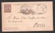 ENTIER POSTAL DE TREVISO A PARIS / DE BARTOLOMEO CAV AMBROSI A VICTOR LE COFFRE EDITEUR / Cf Le Texte Du Courrier  D3488 - Postwaardestukken