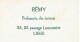 Carte Parfum FLORAMYE De L.T. PIVER - Oiseau Doré - Carte Offerte Par La Parfumerie REMY à LIEGE - Profumeria Antica (fino Al 1960)