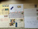 ITALIE LOT TIMBRES SUR 11 ENVELOPPES ET CARTES DIVERSES VOIR 4 PHOTOS - Collections