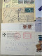 ITALIE LOT TIMBRES SUR 11 ENVELOPPES ET CARTES DIVERSES VOIR 4 PHOTOS - Verzamelingen