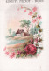 19 CHROMOS.Biscuits Pernot. Dijon / RARE ET TRES JOLI LOT / Paysages Avec Encadrement Fleurs - Pernot