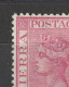 SIERRA LEONNE N° 20a ROSE-ROUGE FILI CA NEUF* SUP / RR / 2SCANS - Sierra Leone (...-1960)