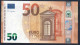 50 EURO ITALY  LAGARDE S051 SM  Ch  "15"  UNC - 50 Euro