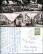 Bad König Panorama-Ansicht, Gaststätte, Café, Straße, Brunnen 1960 - Bad König