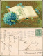 Ansichtskarte  Goldornament - Buch - Glückwunsch Zum Geburtstag 1910 Goldrand - Geburtstag