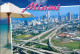 Postcard Miami Luftaufnahme Luftbild Überflug Highway Autobahn 2005 - Other & Unclassified