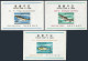 Korea South 496-498, 496-498a, MNH. Michel 534-536, Bl.229-231. Fish 1966. - Corée Du Sud