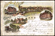 Ansichtskarte Litho AK Helmstedt Gruss Aus... Schulen, Bad, Stadt 1899 - Helmstedt