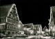 Leonberg Rathaus Marktplatz Verschneite Strasse Abend-/Nacht-Aufnahme 1960 - Leonberg