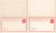 Norwegen P15, 2 Ungebr. 10 öre Doppelkarten, 1x Variante "Punkt Nach Foreningen" - Briefe U. Dokumente