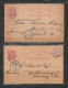 Macau Macao 1903 Carlos 4a 3 Single Cards. Used - Briefe U. Dokumente