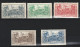 Année 1944-N°200/204 Neufs**MNH : Palais D'été à Alger : 5 Valeurs (série Complète)    -A- - Unused Stamps