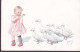 Austria PPC K. Feiertag : Child & Geese (Written In Danish) (2 Scans) - Feiertag, Karl