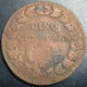 Republique Francaise France 5 Cinq Centimes First Republic 7 (1798) W - 1795-1799 Direktorium