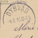 Sweden UPU PPC Tosterup. Stjernestempel (0195) (Purple) BRØNDEN Sidestempel DYBVAD 1916 AALBORG Chr. X. Stamp (3 Scans) - Briefe U. Dokumente