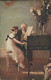 I. A. MEUNIER SIGNED 1910s POSTCARD - LA LECON DE CLAVECIN - N. 1001 (5469) - Corbella, T.