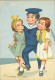 Delcampe - NINO SIGNED 1950s  HUMORISTIC POSTCARDS ( 6 ) - GIRL & SAILOR - SERIE 1308 (5472) - Corbella, T.